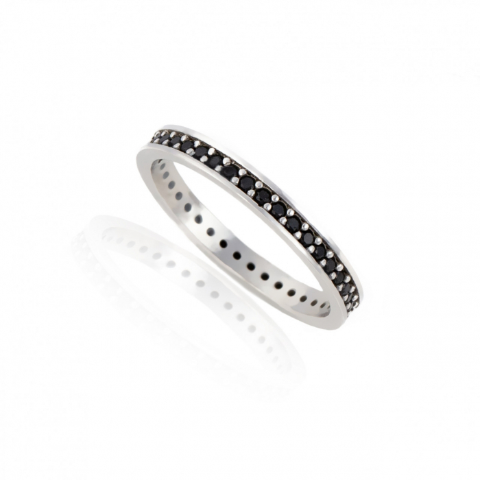 Inel Tennis din Argint 925 Rodiat, Design Clasic, Elegant și Discret, 1.45g, Personalizare Disponibilă [4]