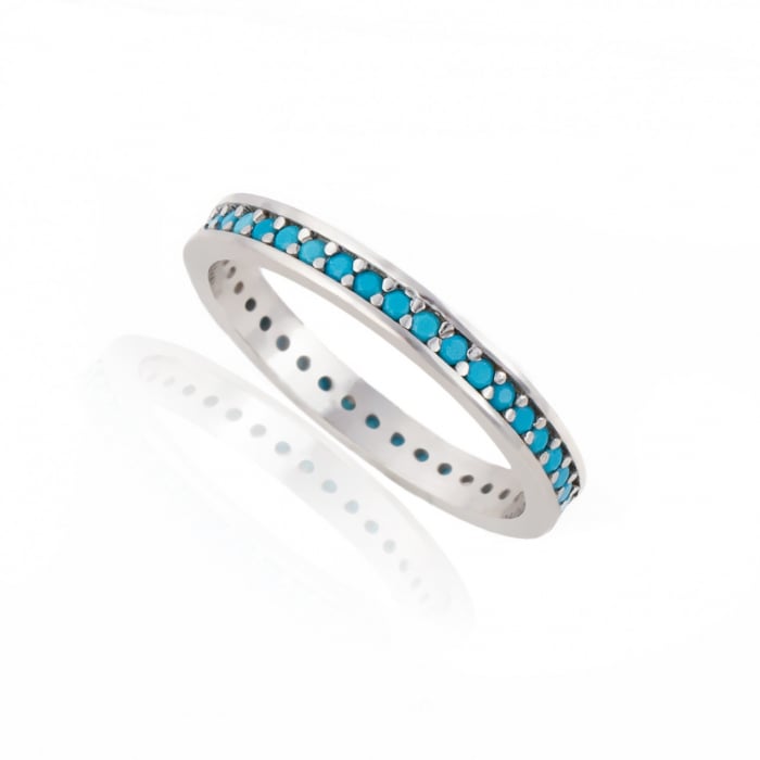 Inel Tennis din Argint 925 Rodiat, Design Clasic, Elegant și Discret, 1.45g, Personalizare Disponibilă [6]
