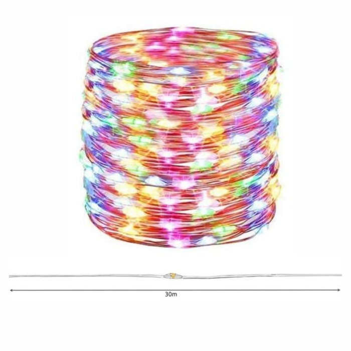 Instalatie luminoasa de Craciun cu Telecomanda si Temporizator 300 LED-uri Alimentare USB 30 m Multicolor – IoArtify.ro [2]