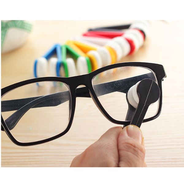 Instrument cu 2 capete din microfibra pentru curatarea si intretinerea lentilelor de ochelari 7x2 cm Negru – IoArtify.ro [4]