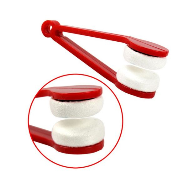 Instrument cu 2 capete din microfibra pentru curatarea si intretinerea lentilelor de ochelari 7x2 cm Rosu – IoArtify.ro [3]