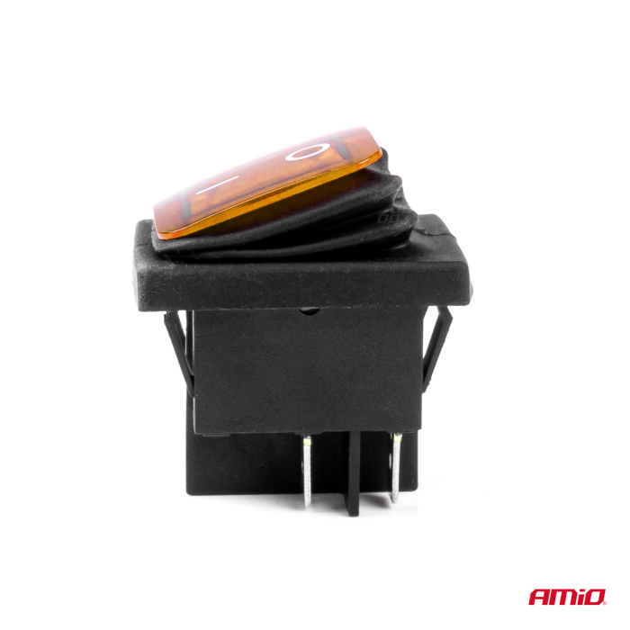 Intrerupator Auto Waterproof On/Off 12/24V, Iluminat Galben, Durabil, Pentru ATV, SSV, Off-Road [3]