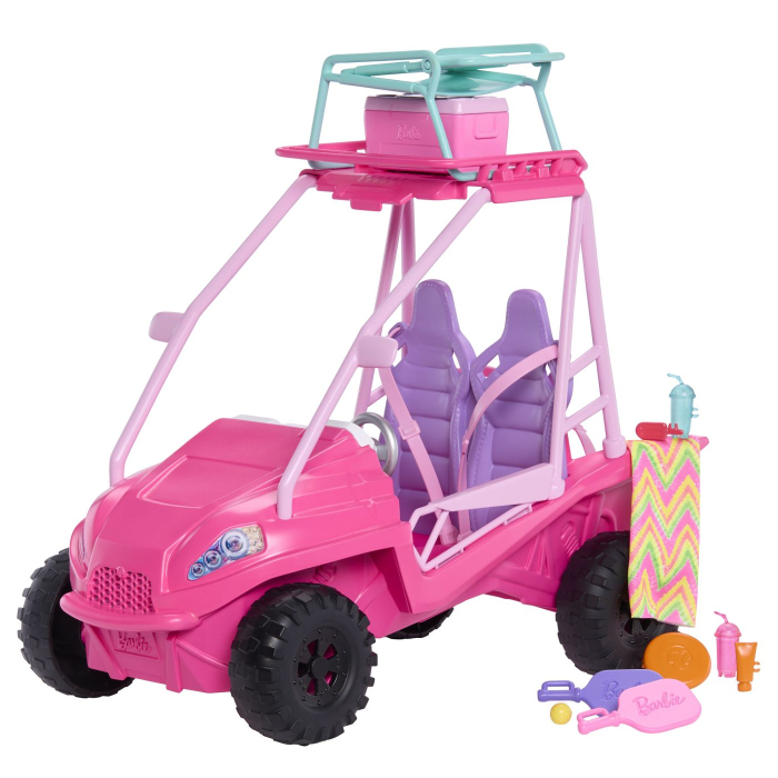 Barbie Mysteries Detectivi pe Plaja Masinuta Buggy si Accesorii cu roți funcționale - IoArtify.ro [2]