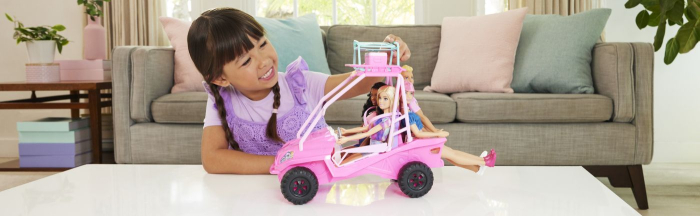 Barbie Mysteries Detectivi pe Plaja Masinuta Buggy si Accesorii cu roți funcționale - IoArtify.ro [4]