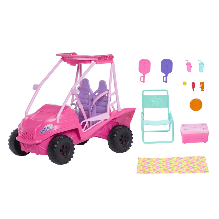 Barbie Mysteries Detectivi pe Plaja Masinuta Buggy si Accesorii cu roți funcționale - IoArtify.ro [3]