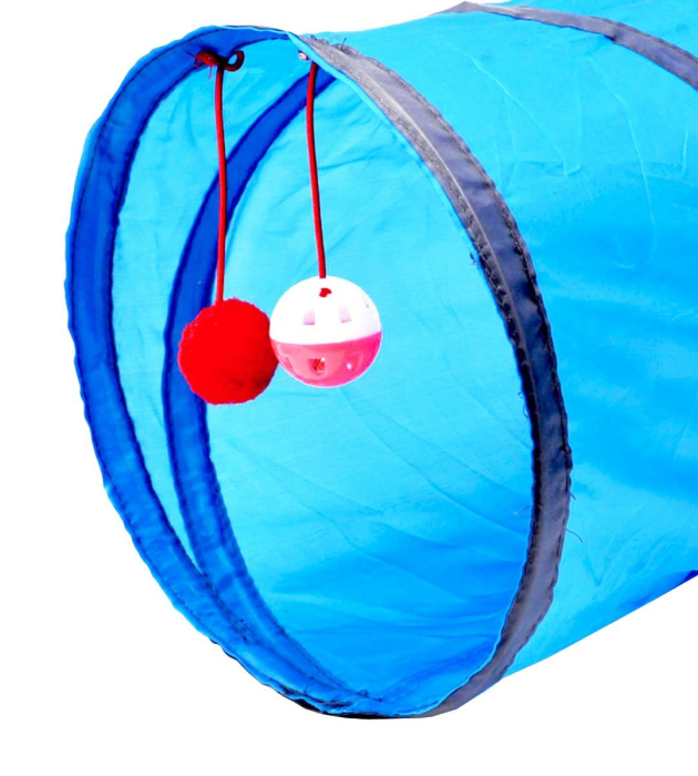 Jucarie pentru pisica de tip Tunel lungime 50 cm culoare albastru – IoArtify.ro [5]