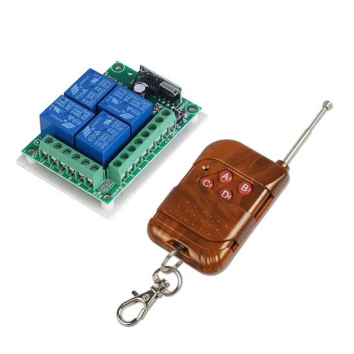 Kit Telecomanda + Receptor cu 4 canale pentru automatizari tip1 cu frecventa 433 MHz – IoArtify.ro [1]