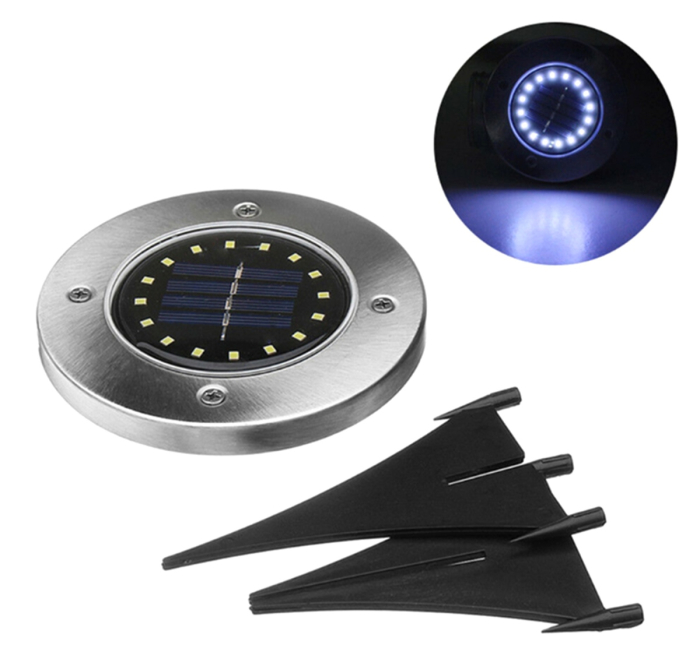 Lampa Solara estetica exterioara de gradina AVX-ZD50E cu 16 LED-uri si suport scurt – IoArtify.ro [5]