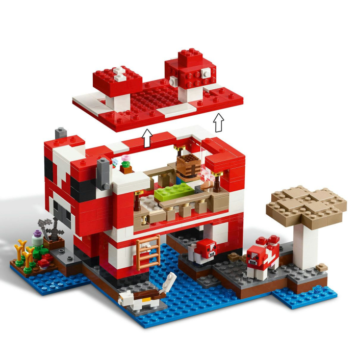 Lego Minecraft Casa Mooshroom 21270 Set constructie 509 piese - IoArtify.ro [5]