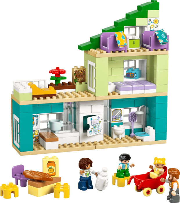 Lego Duplo Casa Moderna de Familie 3 in 1 cu Figurine 10470 set constructie 46 piese - IoArtify.ro [3]