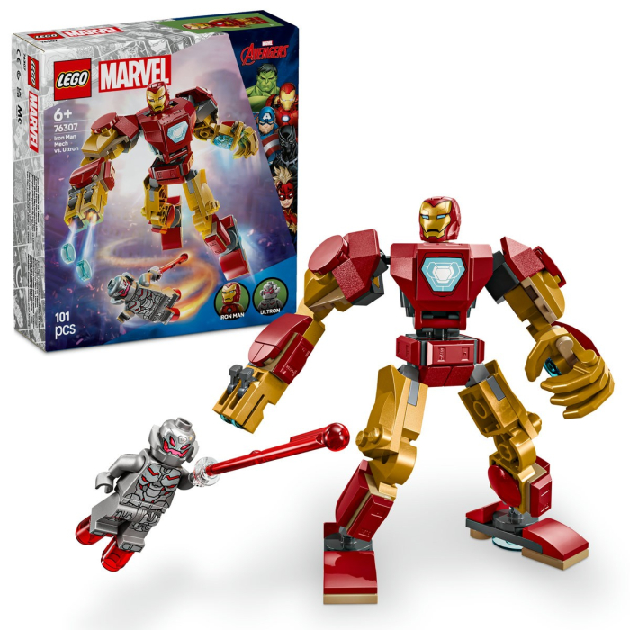 Lego Super Heroes Robotul Iron Man Vs Ultron 76307 set 565 piese - IoArtify.ro [9]
