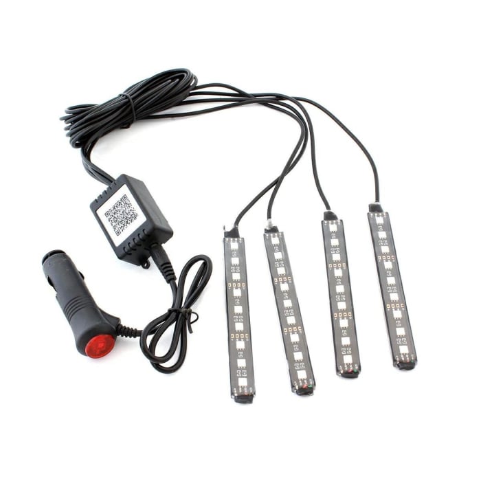 Iluminare LED RGB pentru interior/exterior cu Bluetooth, control telefon, 36 LED-uri, 12cm, rezistent la apă [2]