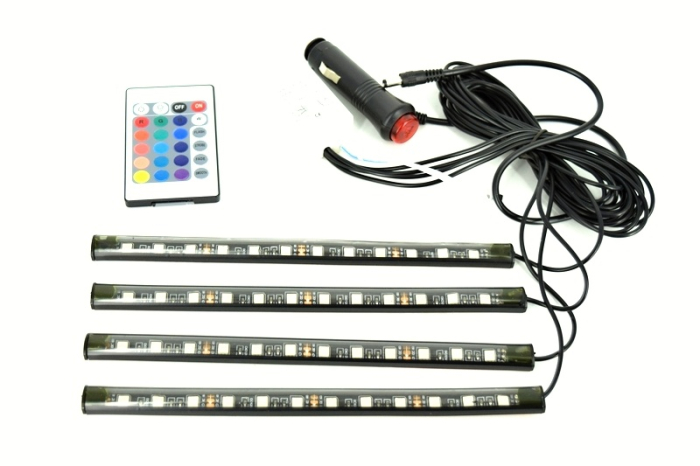 Lumini UnderCar LED RGB 22cm pentru interior sau exterior cu telecomandă - IoArtify.ro [2]