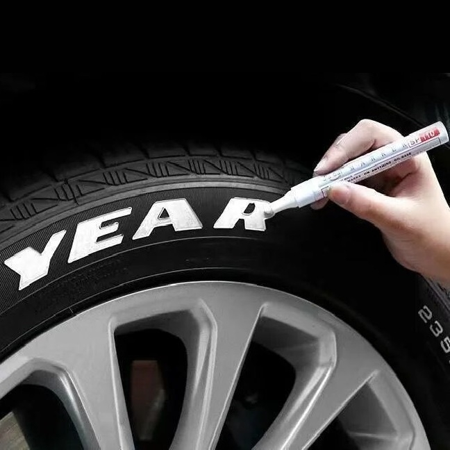 Marker Permanent pentru anvelope rezistent la apa culoare ALBA cu uscare rapida – IoArtify.ro [2]