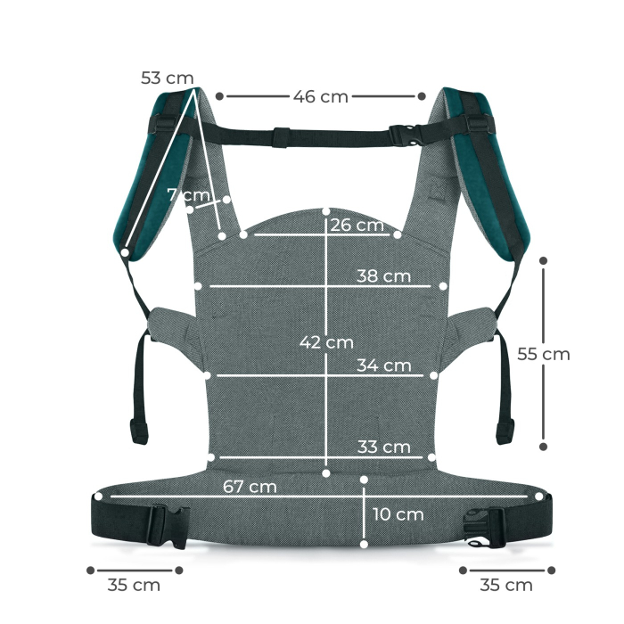 Marsupiu Ergonomic Kinderkraft Milo Nature Vibes cu susținere lombară - IoArtify.ro [6]