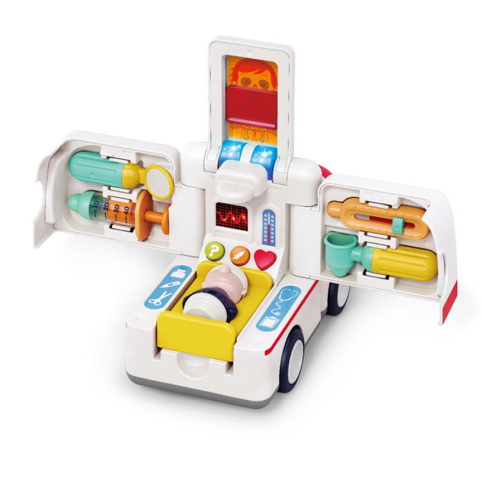 Masina de Ambulanta cu lumini LED realiste si sirena functionala - IoArtify.ro [5]