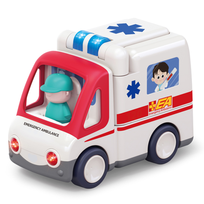 Masina de Ambulanta cu lumini LED realiste si sirena functionala - IoArtify.ro [2]