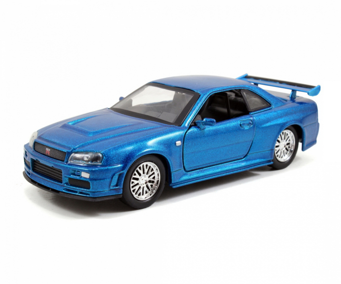 Set Masinute Metalice Fast & Furious Brian's Nissan Skyline Gt-r BNR34 Scara 1 la 32 - IoArtify.ro [2]