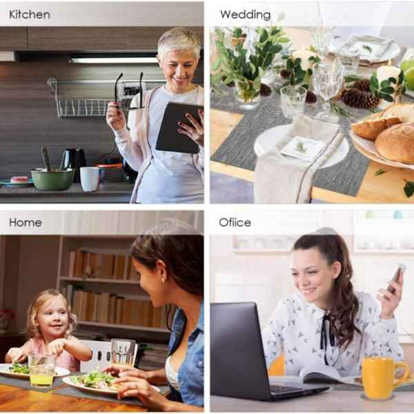 Napron pentru Masa PVC Rezistent la Caldura 30 x 45 cm Gri – IoArtify.ro [7]