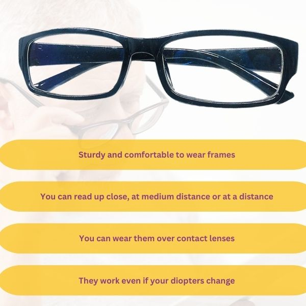 Ochelari pentru Citit One4ALL cu Dioptrii Auto-ajustabile de la 0 5 la 2 50 Dimensiuni 14 x 14 5 cm Negru – IoArtify.ro [2]