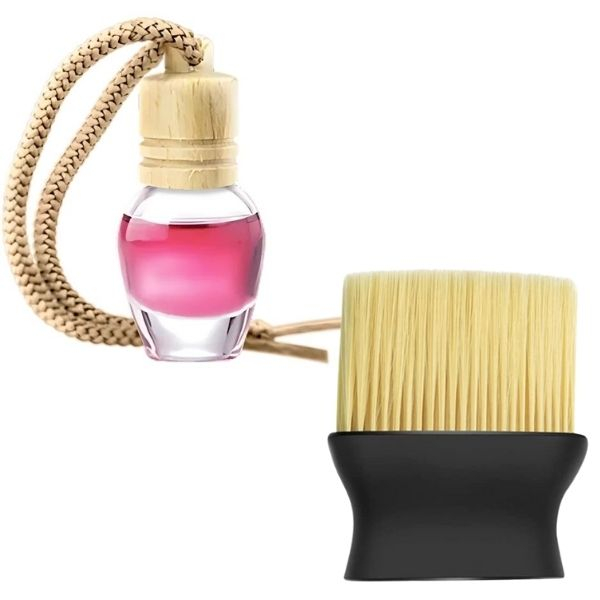 Odorizant Auto Aroma Bubble Gum si Perie cu Maner Ergonomic si Fire din Nylon SoftTouch Perie cu Maner Ergonomic - IoArtify.ro [2]