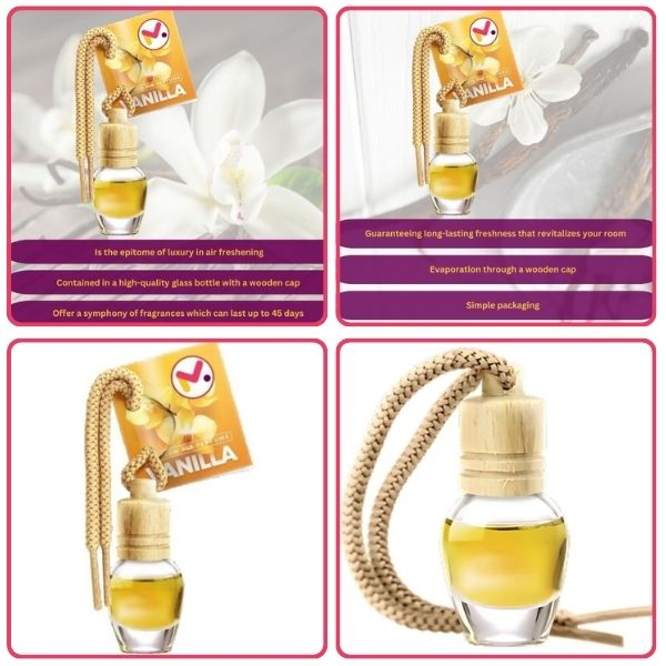 Odorizant Auto Aroma Vanilie si Perie cu Maner Ergonomic si Fire din Nylon SoftTouch Perie cu Maner Ergonomic – IoArtify.ro [3]