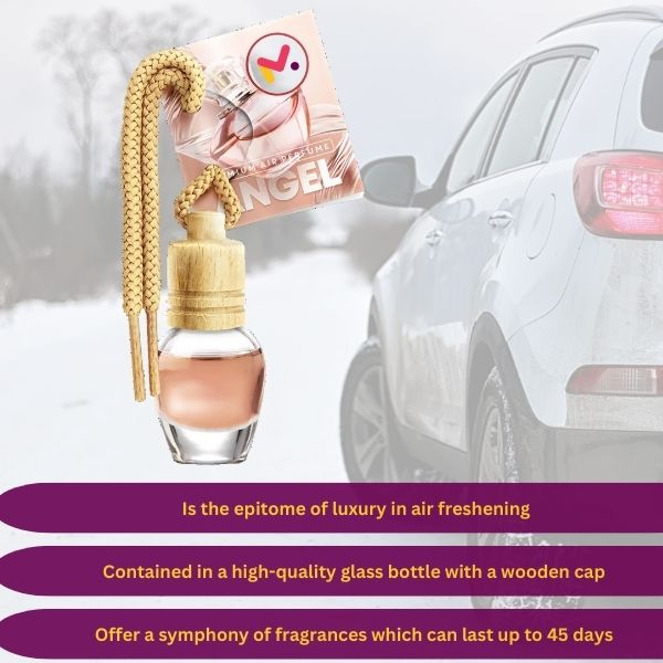 Odorizant Auto in Sticla cu Snur si Capac din Lemn Aroma Angel 8 ml - IoArtify.ro [3]