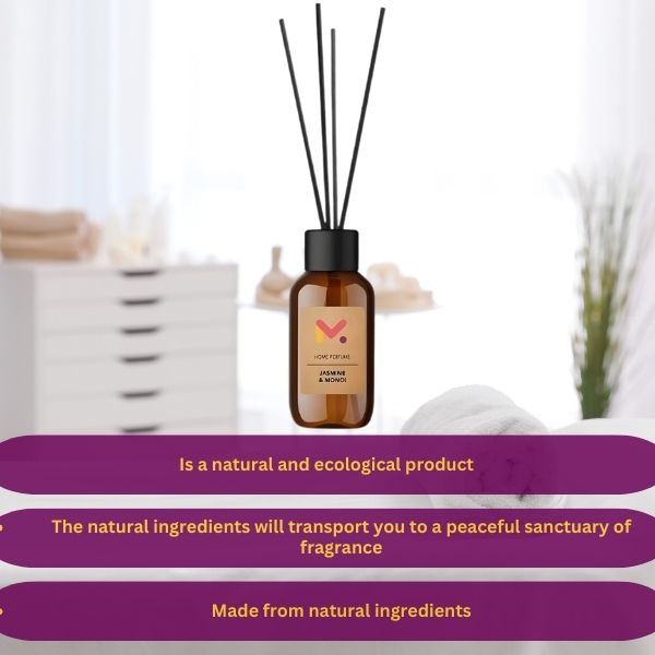 Odorizant cu Betisoare pentru Camera 125 ml Aroma Iasomie și Monoi Capacitate Lungă Durată - IoArtify.ro [5]