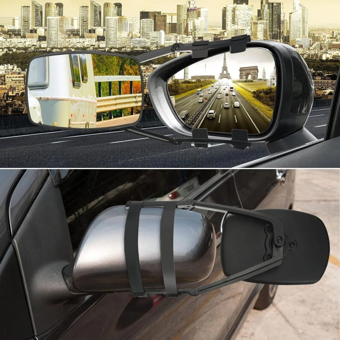 Oglinda Suplimentara pentru transport rulote remorci platforme cu brat reglabil si sticla convexa - IoArtify.ro [4]