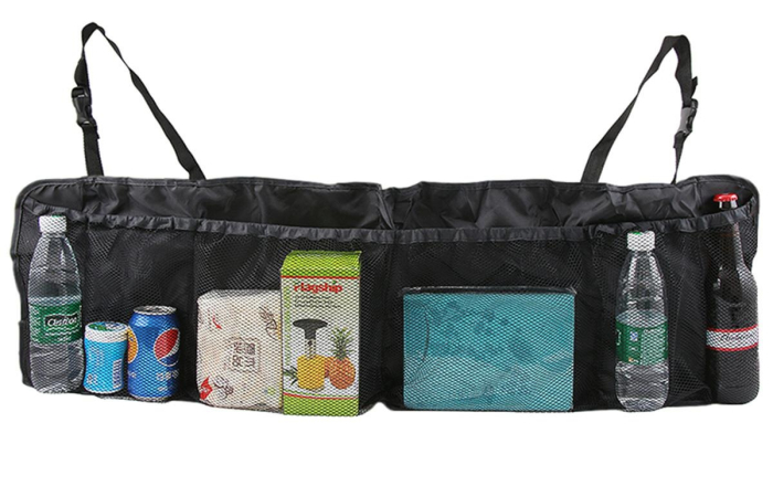 Organizator portbagaj auto cu 6 buzunare 33 x 104 cm culoare neagra – IoArtify.ro [2]