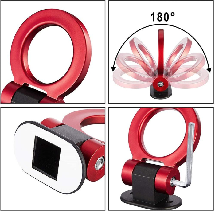 Ornament carlig remorcare RACING SPORT ROSU din aluminiu rezistent la coroziune – IoArtify.ro [7]