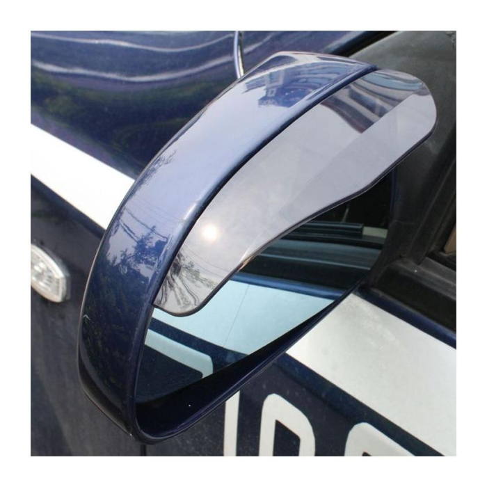 Set 2 Deflectoare de ploaie universale pentru oglinzi laterale, flexibil, fumurii, fixare cu benzi adezive 3M [3]
