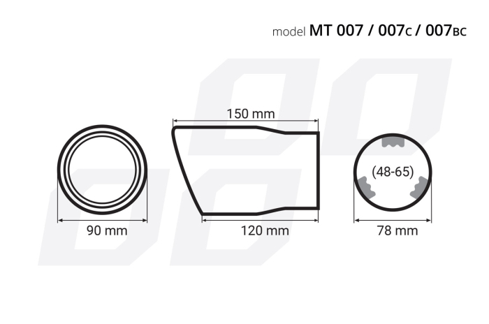 Ornament toba esapament din otel inoxidabil MT 007BC rezistent la coroziune - IoArtify.ro [2]