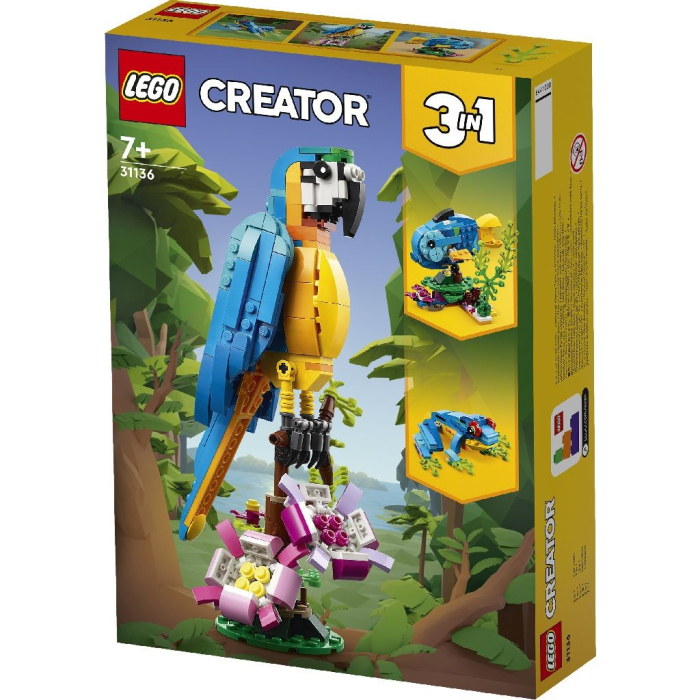Lego Creator Papagal Exotic 31136 set constructie 213 piese - IoArtify.ro [5]