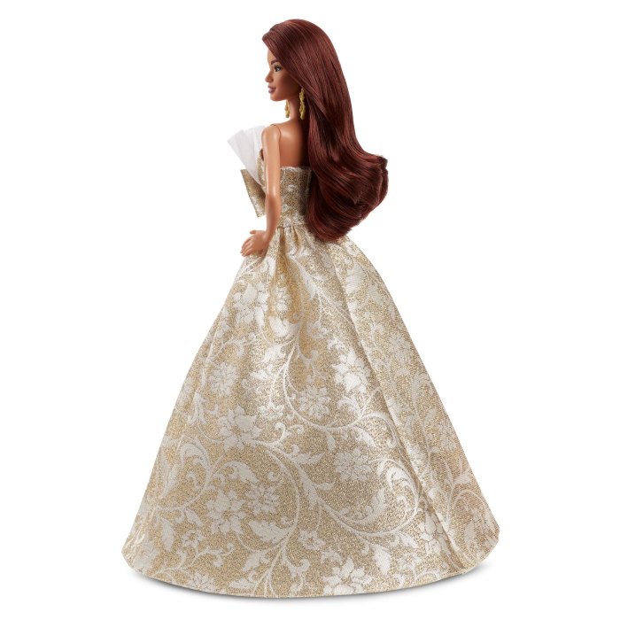 Barbie Signature Papusa Barbie Bruneta de Sarbatori 2025 Rochie Eleganta Din Catifea - IoArtify.ro [7]