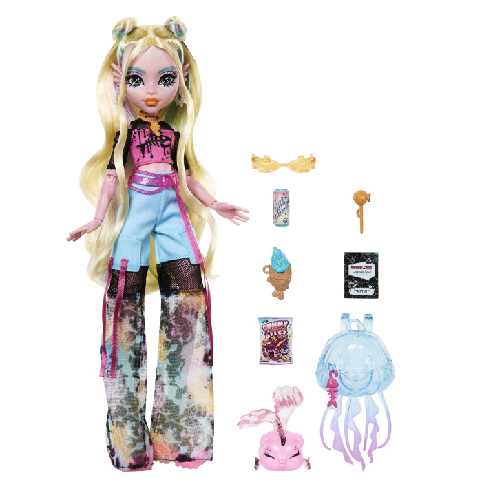 Monster High Papusa Lagoona Blue si Pestisorul Neptuna cu accesorii detaliate - IoArtify.ro [4]
