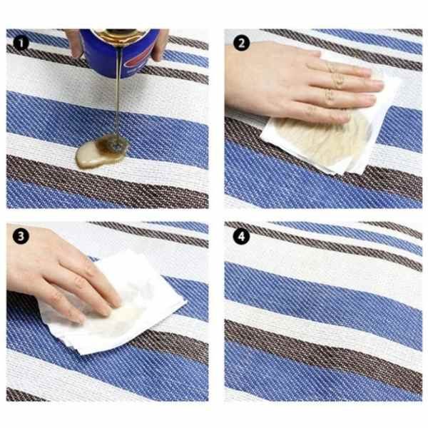 Patura pentru Picnic sau Plaja Pliabila Model Geanta Impermeabila Oxford 200 x 145 cm Albastru - IoArtify.ro [8]