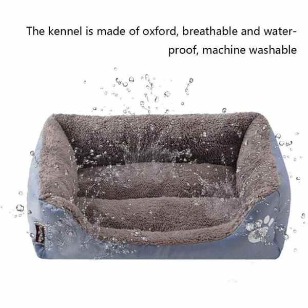 Patut pentru Caini Imblanit Anti Aderent Calduros si Moale Marimea L 65 x 50 x 16 cm Gri – IoArtify.ro [3]