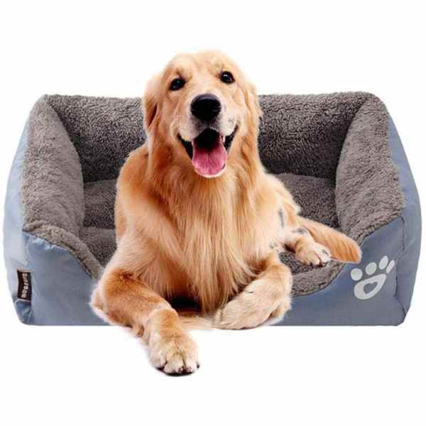 Patut pentru Caini Imblanit Anti-Aderent Calduros si Moale Marimea L 65 x 50 x 16 cm Gri – IoArtify.ro [7]