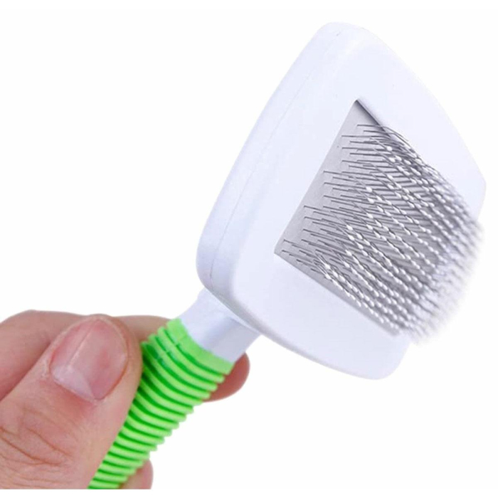 Perie de păr alb-verde pentru animale AVX-ZW3C – Îngrijire eficientă și confortabilă [2]