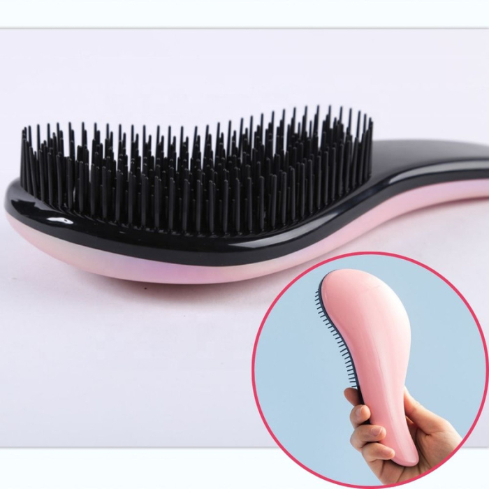 Perie de Par cu Dinti Rari Forma Rotunjita pentru Scalp 19 x 7 cm Roz – IoArtify.ro [3]