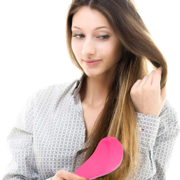 Perie de Par cu Dinti Rari Forma Rotunjita pentru Scalp 19 x 7 cm Roz – IoArtify.ro [8]