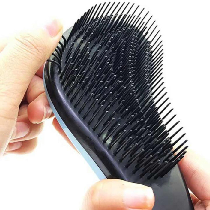 Perie de Par cu Dinti Rari Forma Rotunjita pentru Scalp 19 x 7 cm Verde - IoArtify.ro [9]