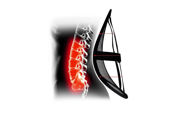 Pernita scaun cu suport lombar pentru corectare postura culoare Neagra cu spumă memory – IoArtify.ro [4]