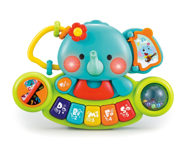 Elefant Pianina Muzicala cu 18 clape colorate pentru copii - IoArtify.ro [2]