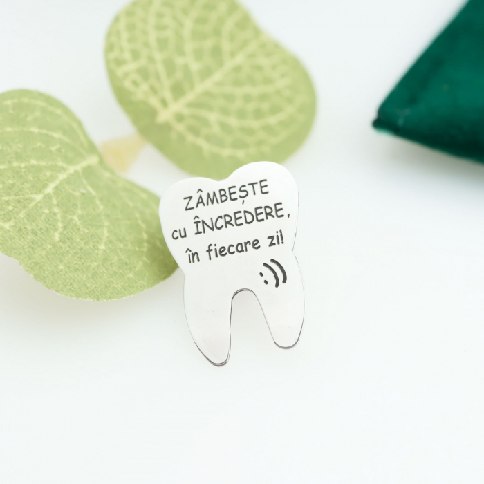 Pin Personalizat din Argint 925 pentru Dentist / Stomatolog – Eleganță, Profesionalism și Cadou Memorabil [3]