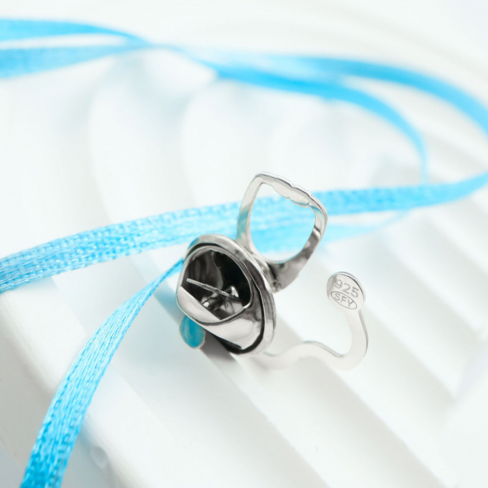 Pin Personalizat din Argint 925 - Stetoscop, Cadou pentru Medici, Decor Profesional [3]