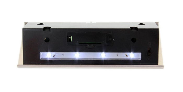 Placa numar casa iluminata LED incarcare solara carcasa din INOX cu panou solar integrat - IoArtify.ro [5]