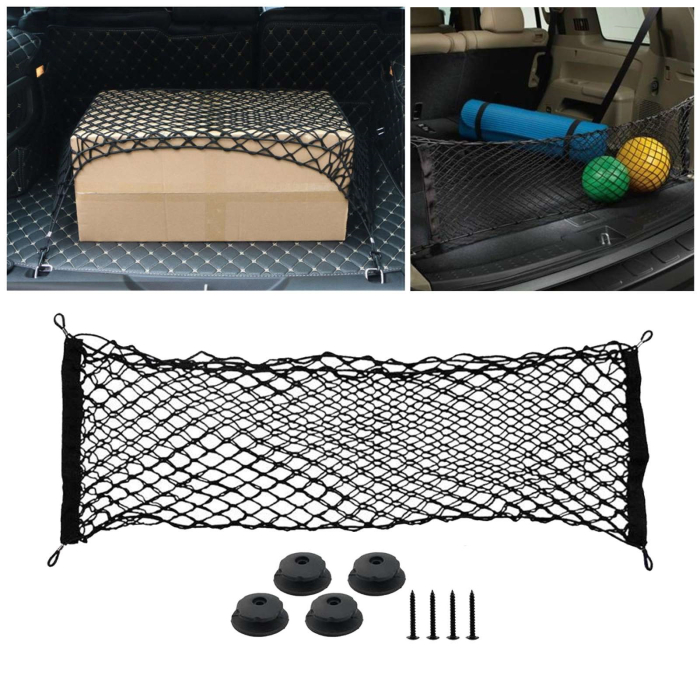 Plasa de bagaje elastica cu buzunar si suporti de montaj dimensiune 100 x 40 cm – IoArtify.ro [5]