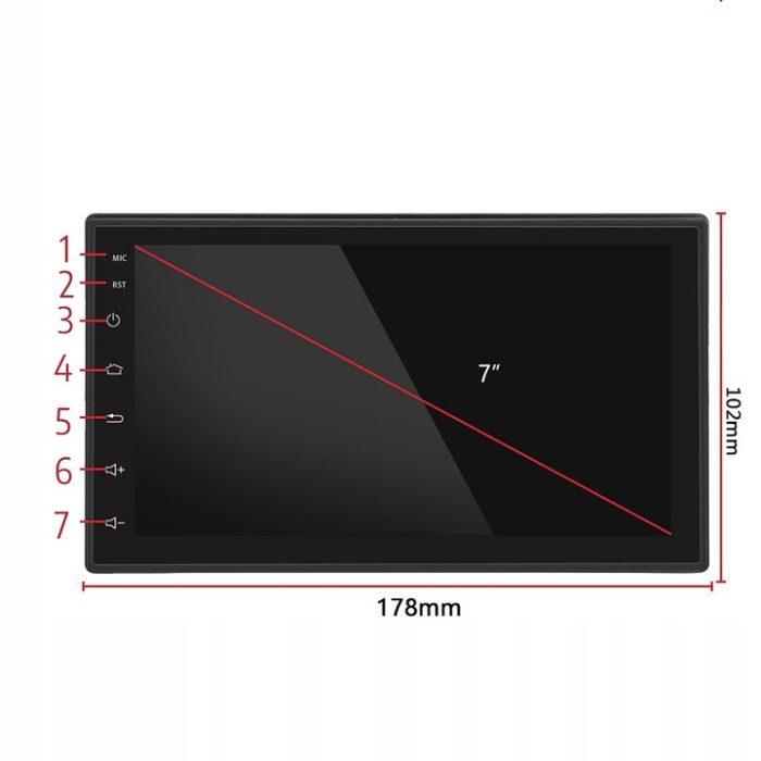 Player Video Auto cu ANDROID si GPS model WDS-40 ecran TouchScreen 7 inch 4 x 45W – IoArtify.ro [4]